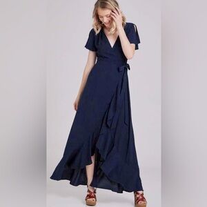 NWT Altar’d State Navy Boho Maxi dress